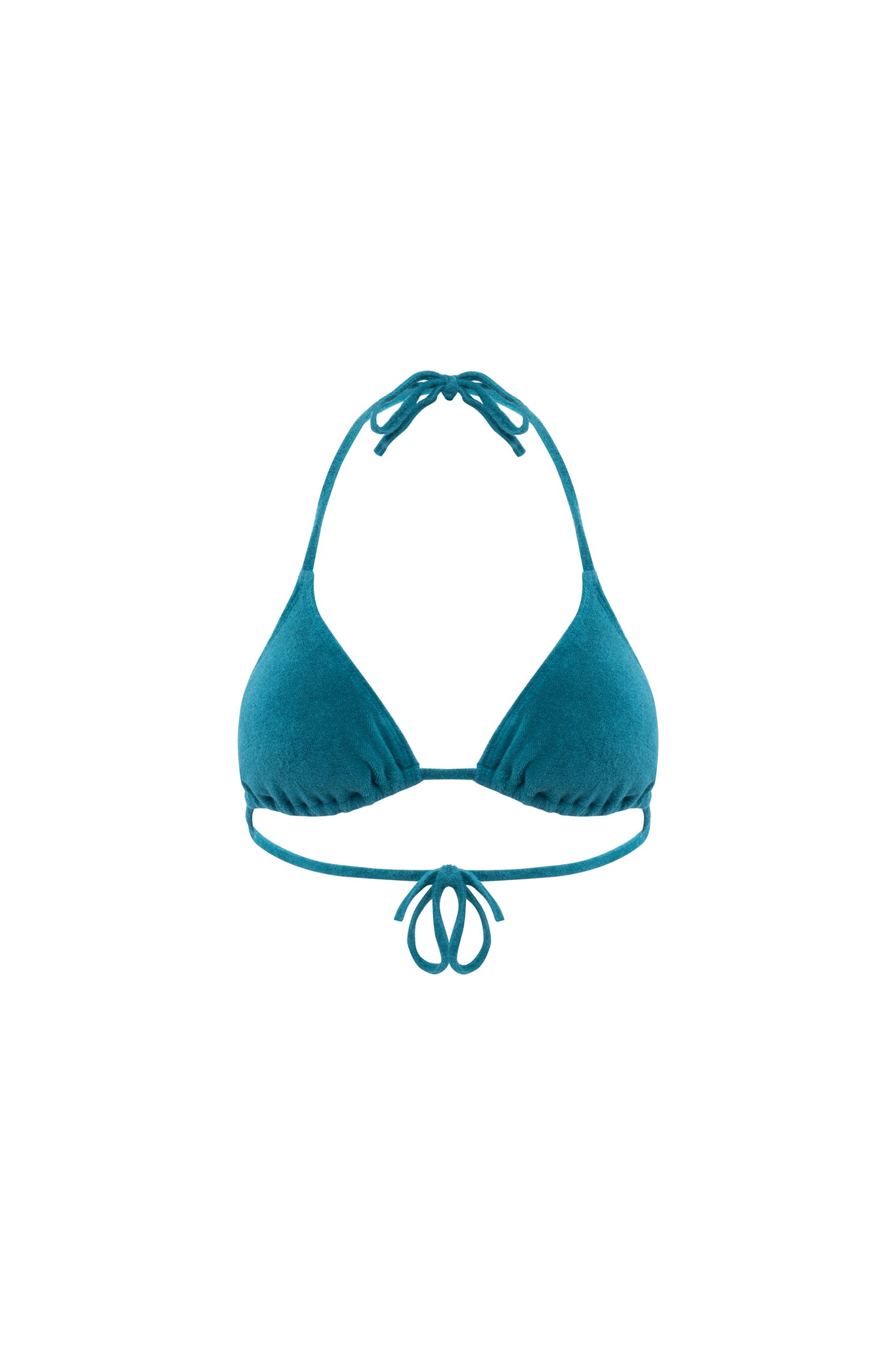 triangle Attachante éponge bleu canard