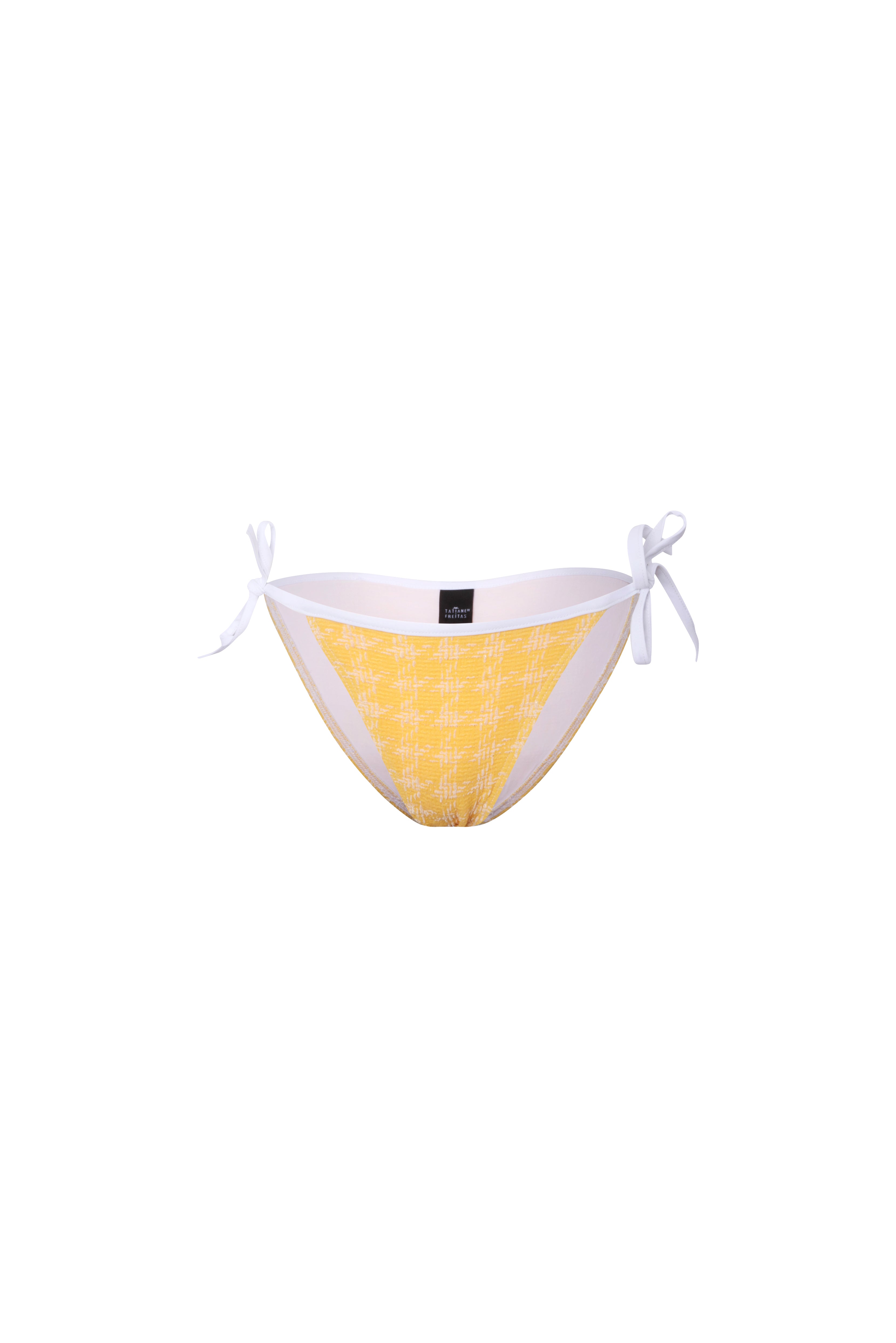 CULOTTE BIKINI VICHY JAUNE