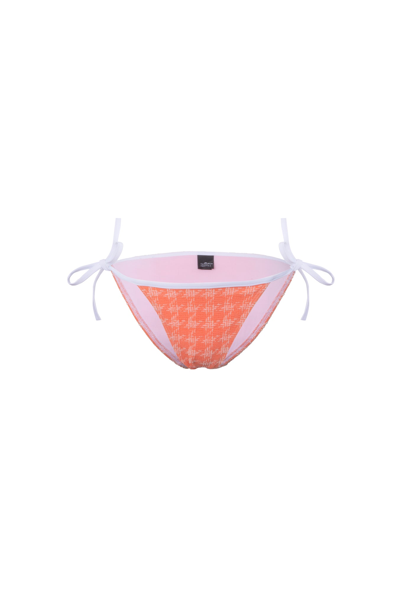 Culotte bikini orange Vichy
