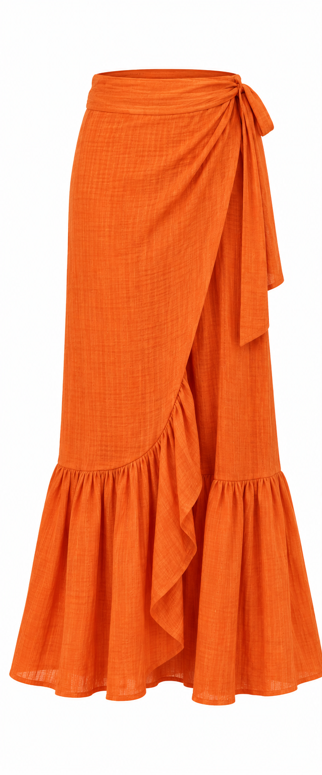 Jupe-pareo Manou Orange