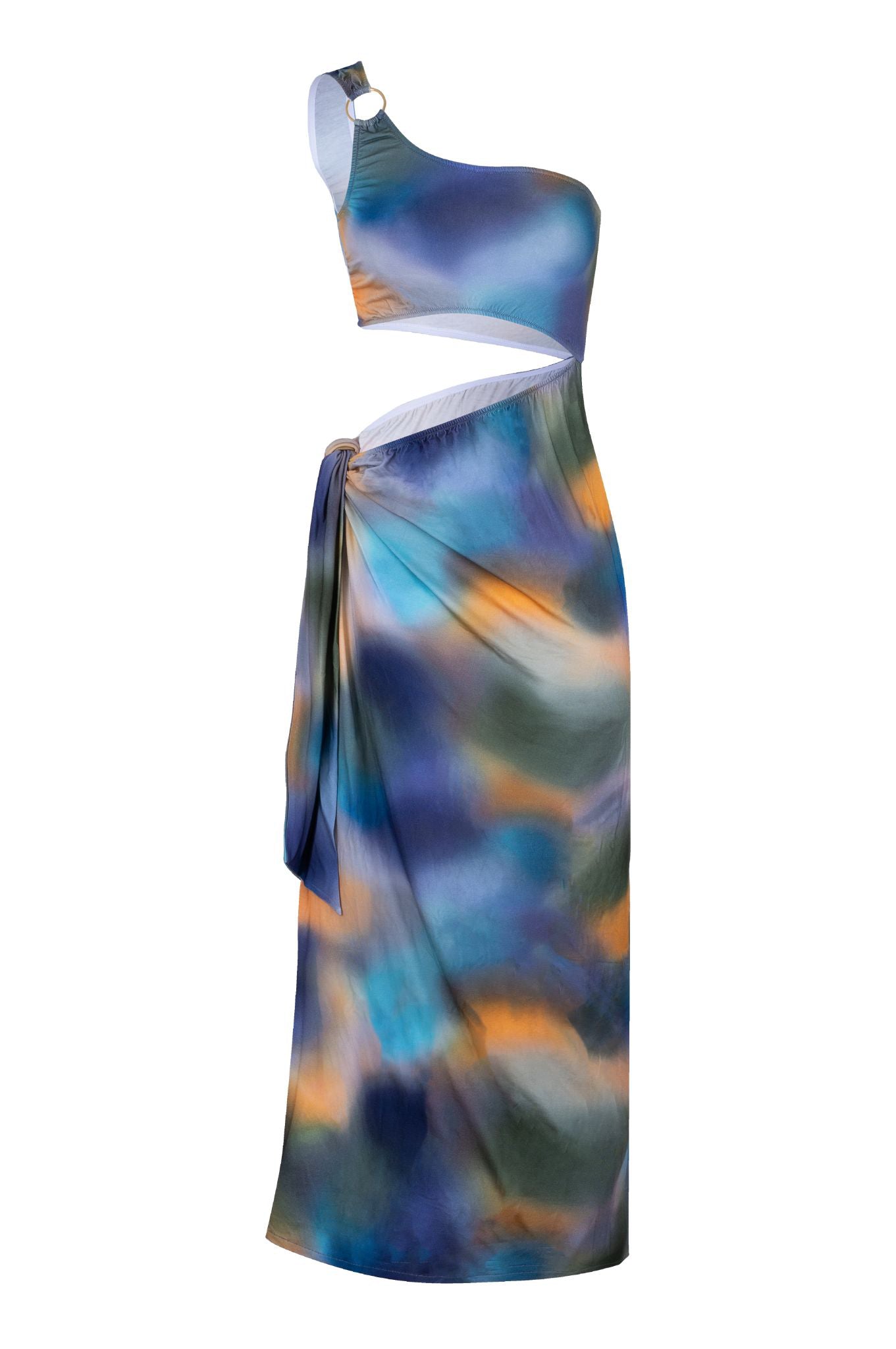 Mina Blue/Green Gradient Dress