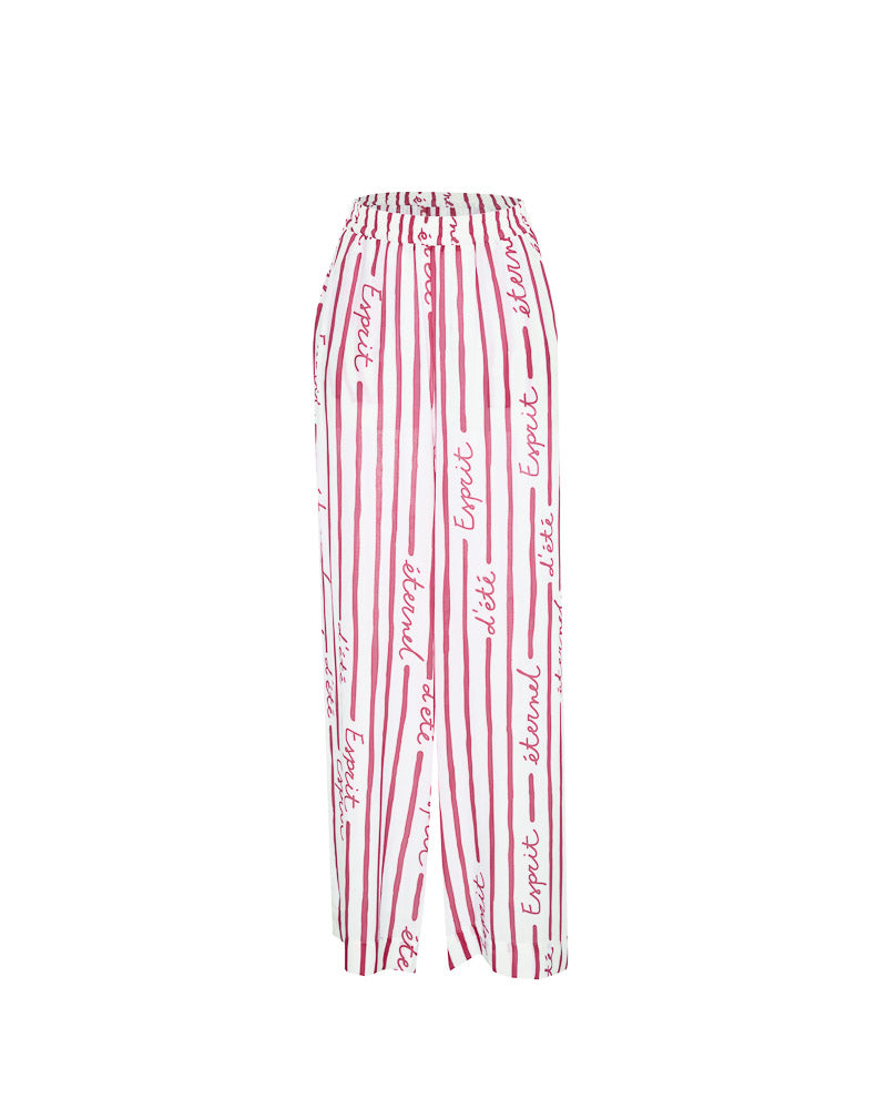 Pantalon June Intemporel rouge framboise