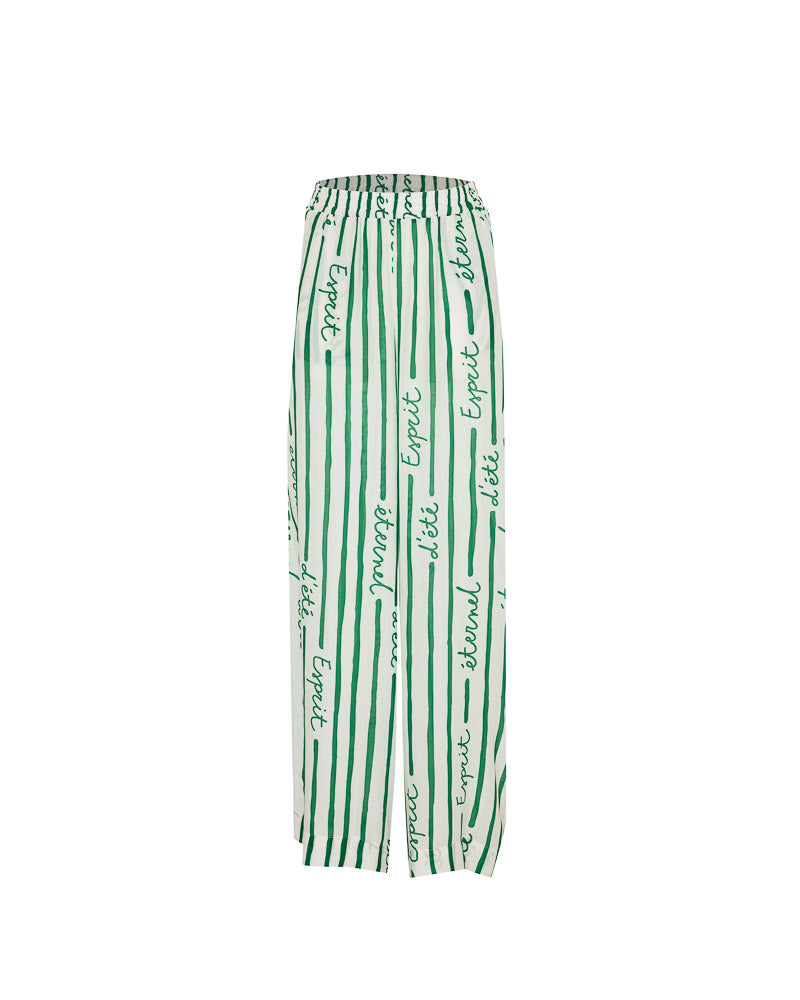 Pantalon June Intemporel vert palmier