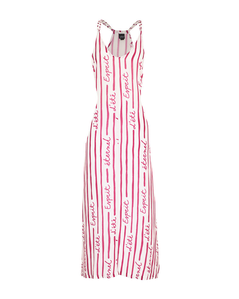 Robe Leila rouge framboise