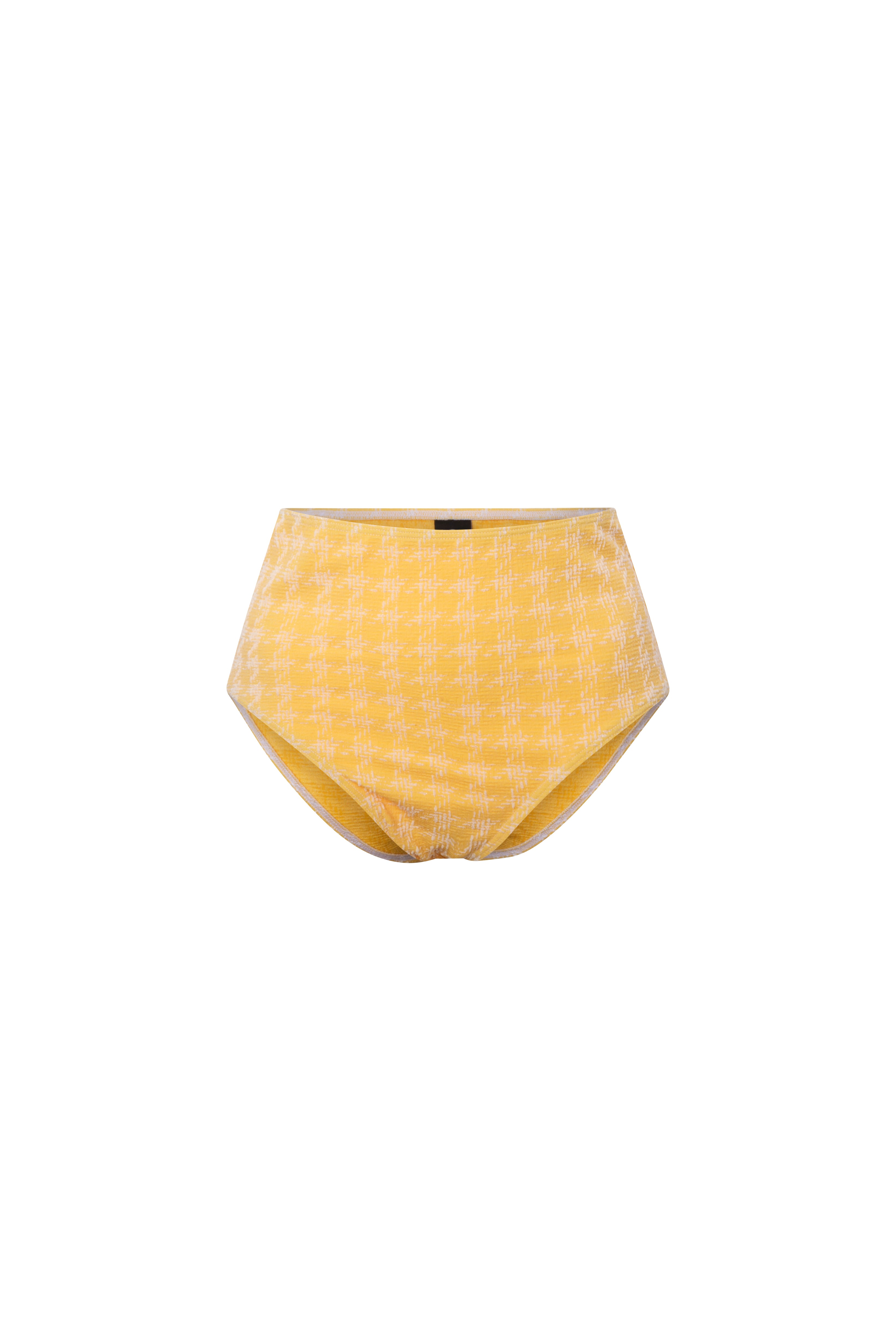 TAILLE HAUTE VICHY JAUNE