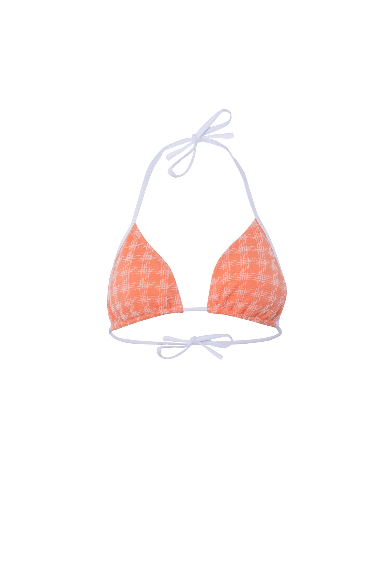 Triangle bikini vichy orange