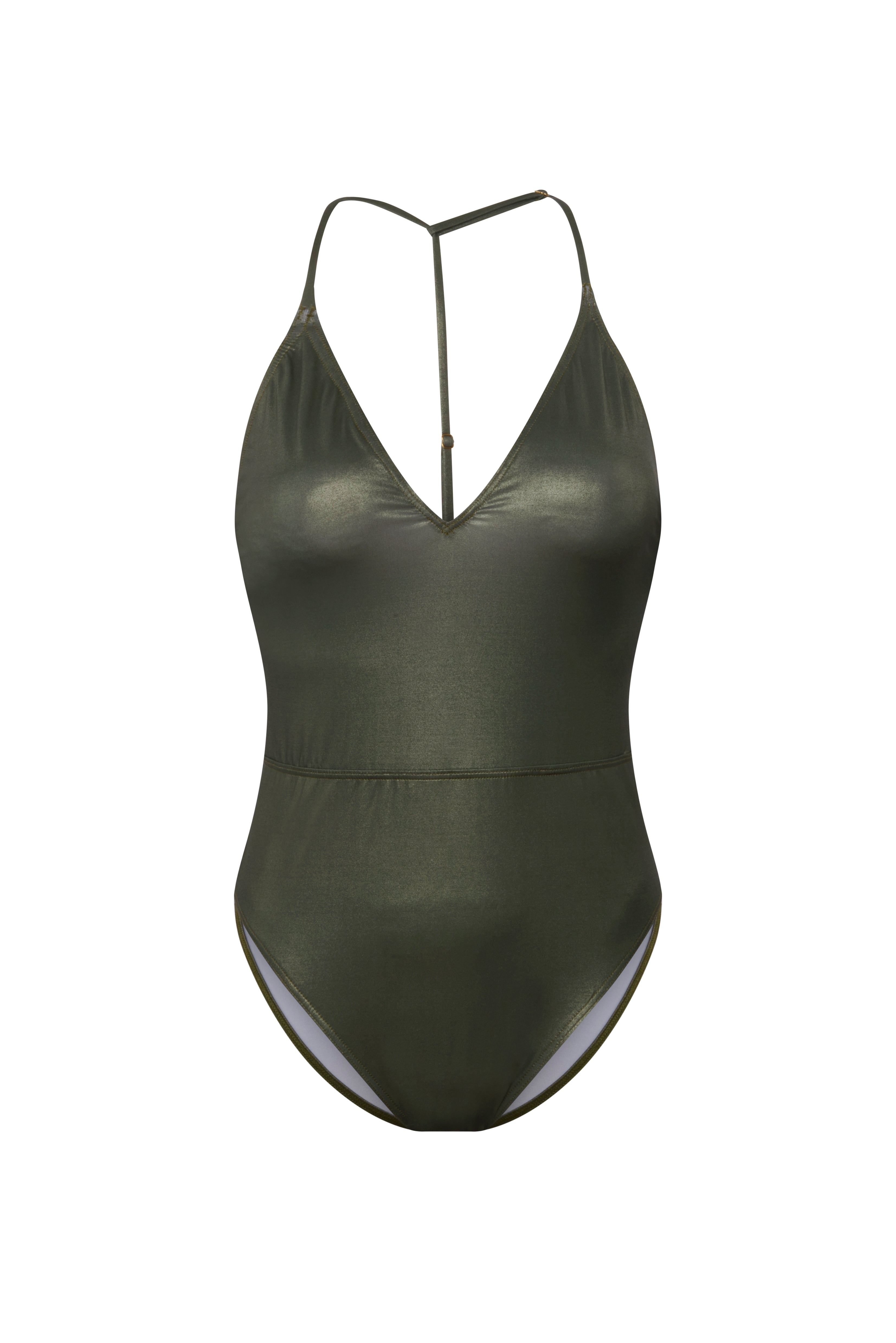 ONE PIECE SATINADO FOREST GREEN