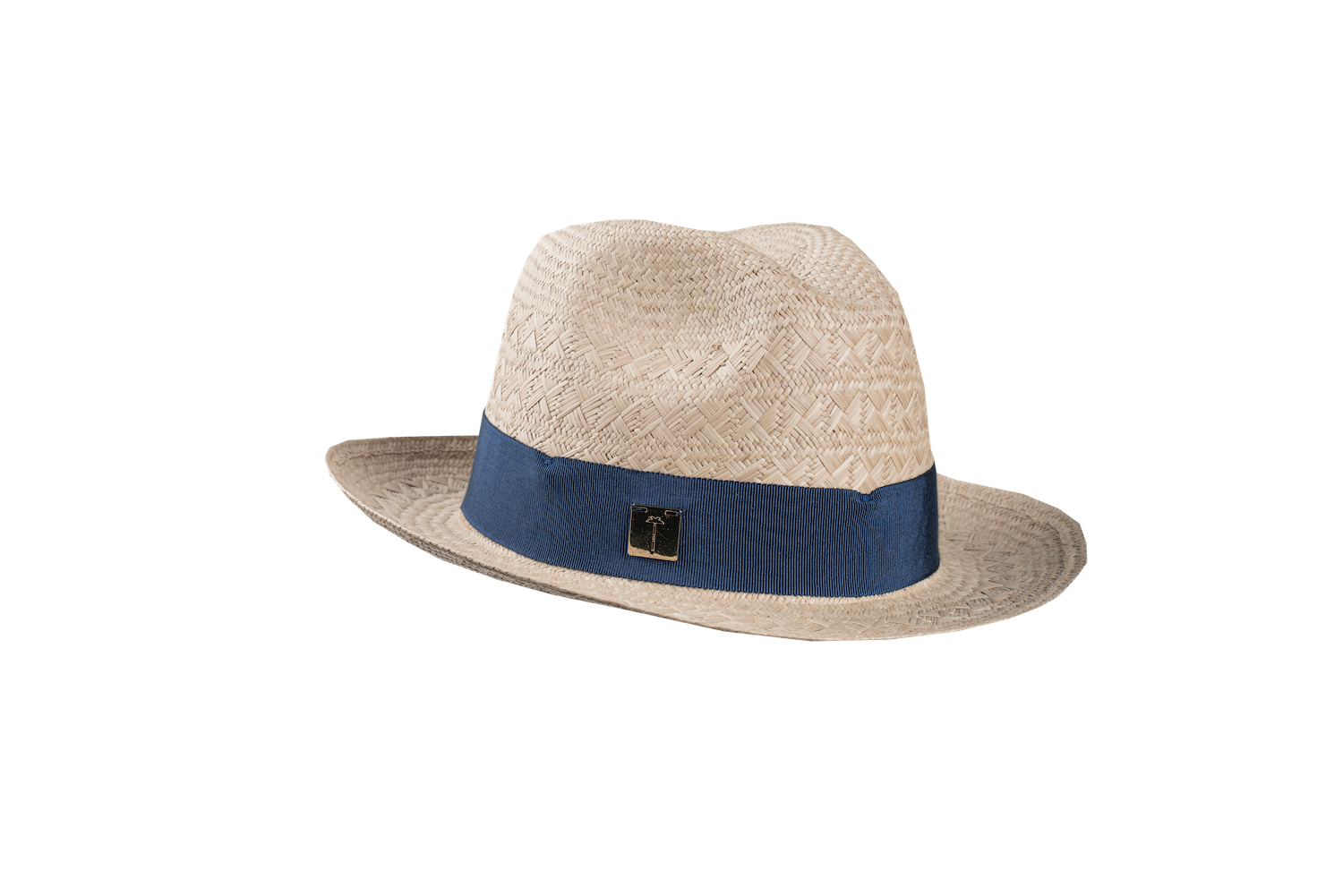 BOSSA - chapeau de paille bleu marine - marque française tatiane de fretias