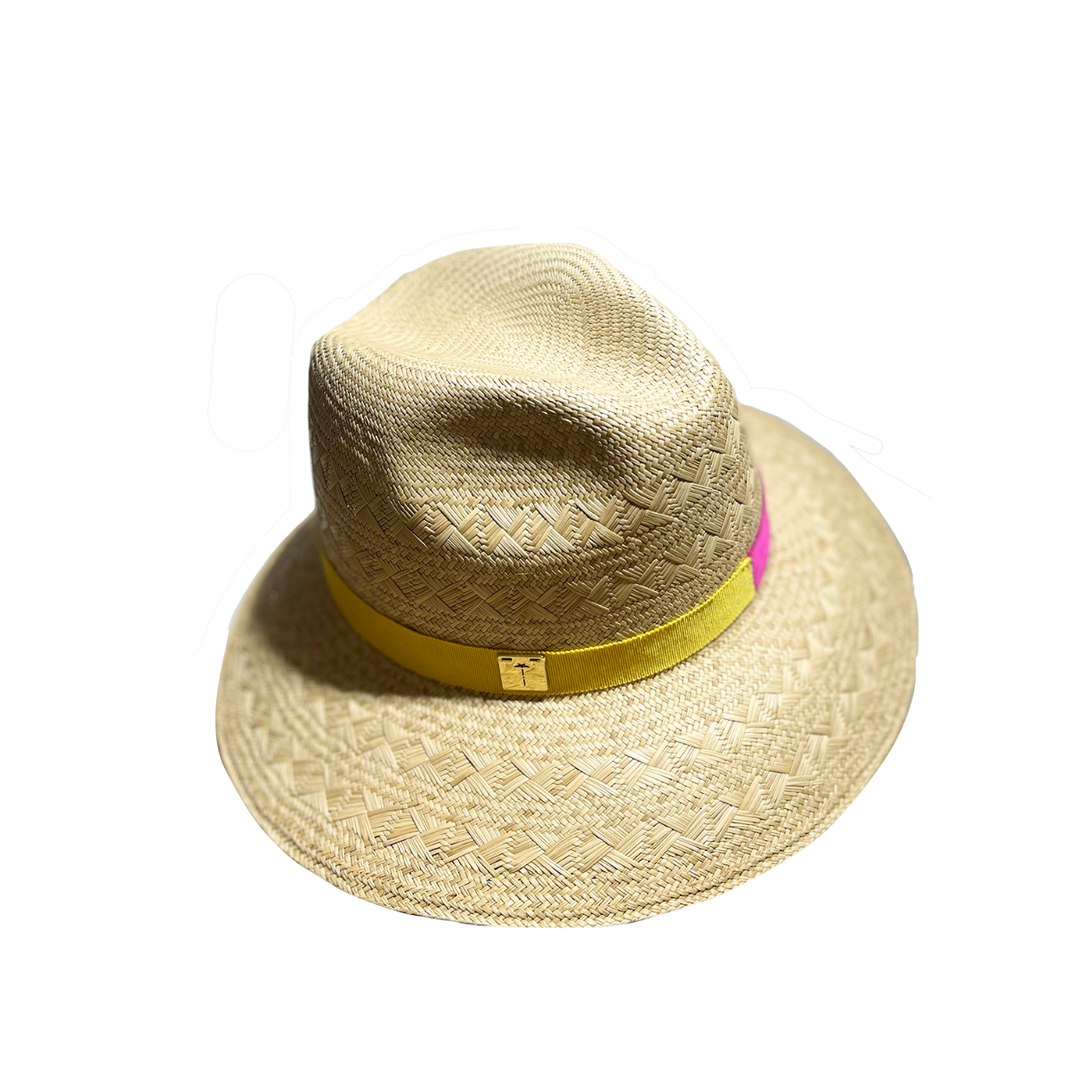 chapeau bosse en paille naturelle