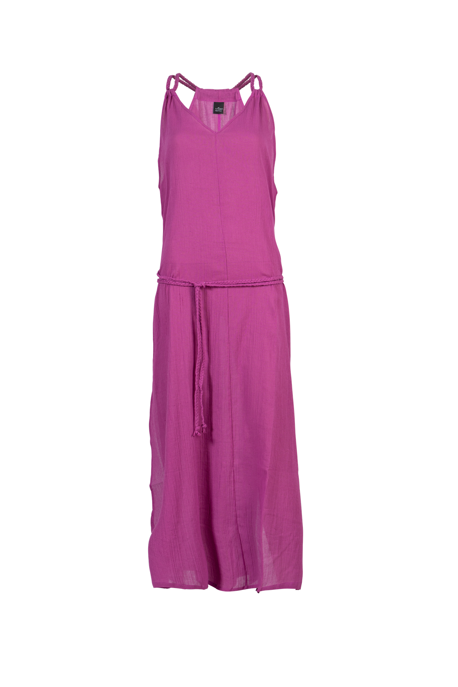 LEILA - robe de plage longue rose marque française tatiane de freitas