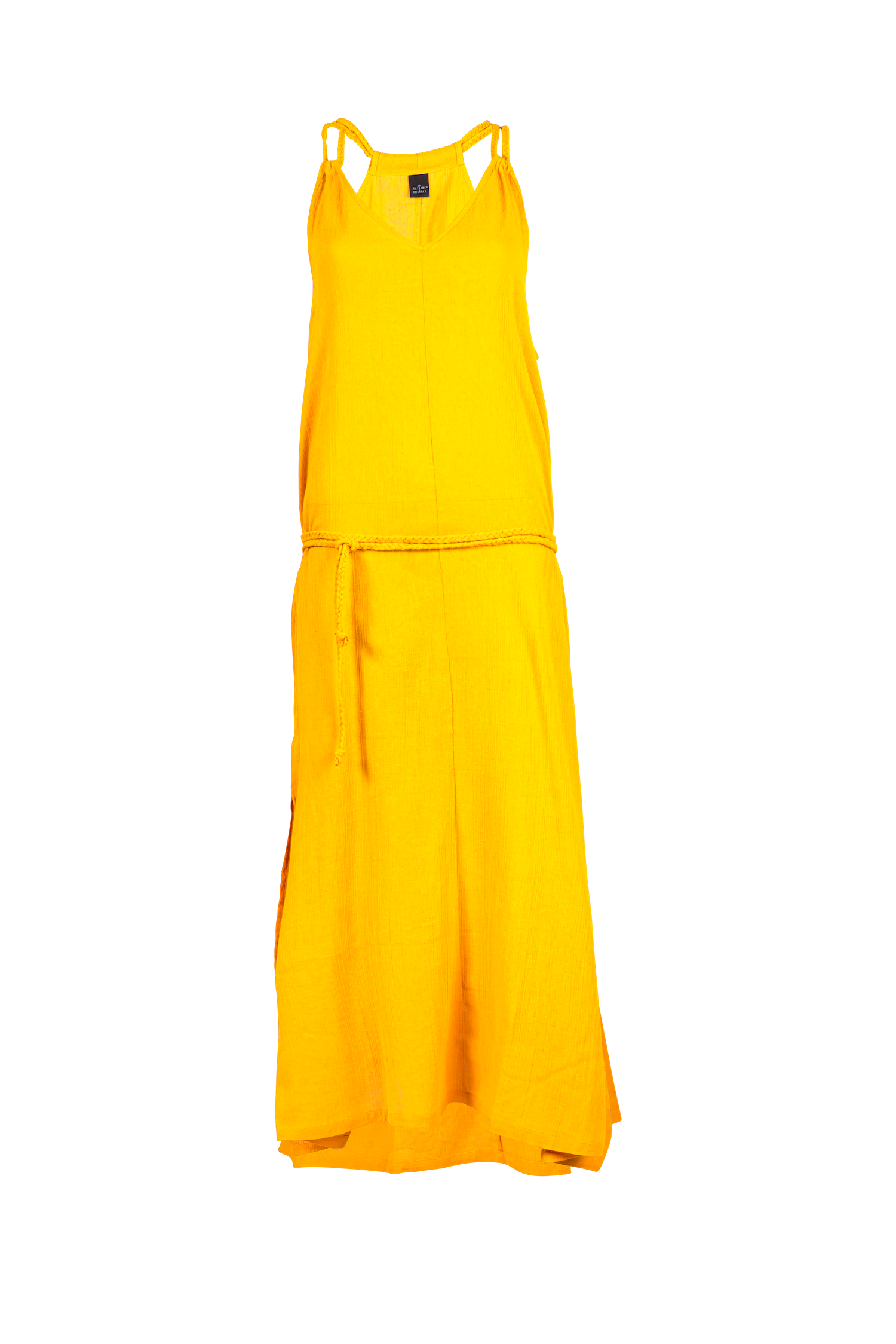 LEILA - robe de plage longue jaune marque française tatiane de freitas